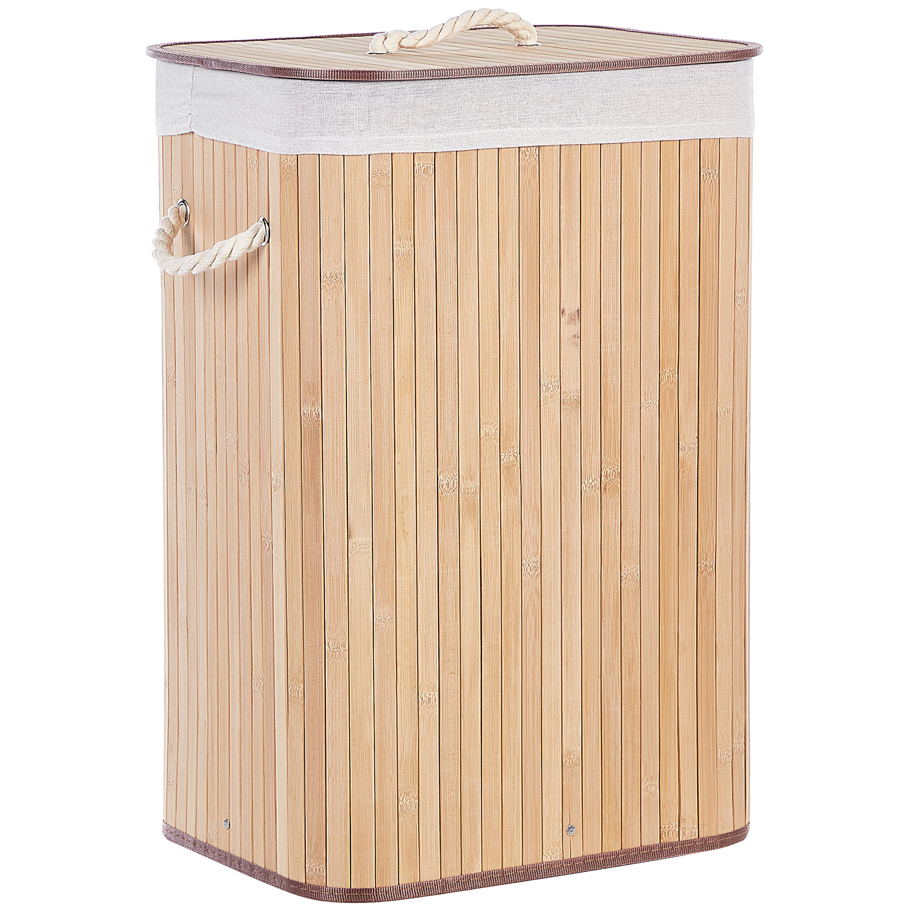 Beliani - KOMARI - Mand - Lichtbruin - Bamboehout