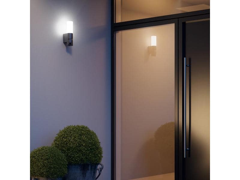Steinel Wandleuchte CAM Light L620, Anthrazit Sensorleuchte mit Kamera und Gegensprechanlage