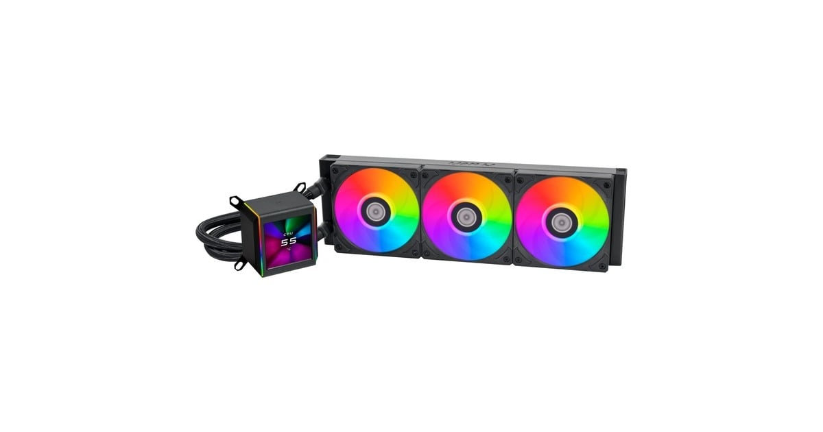Lian LiGalahad II-LCD 360 waterkoeling  (Zwart, 4-pins PWM fan-connector)