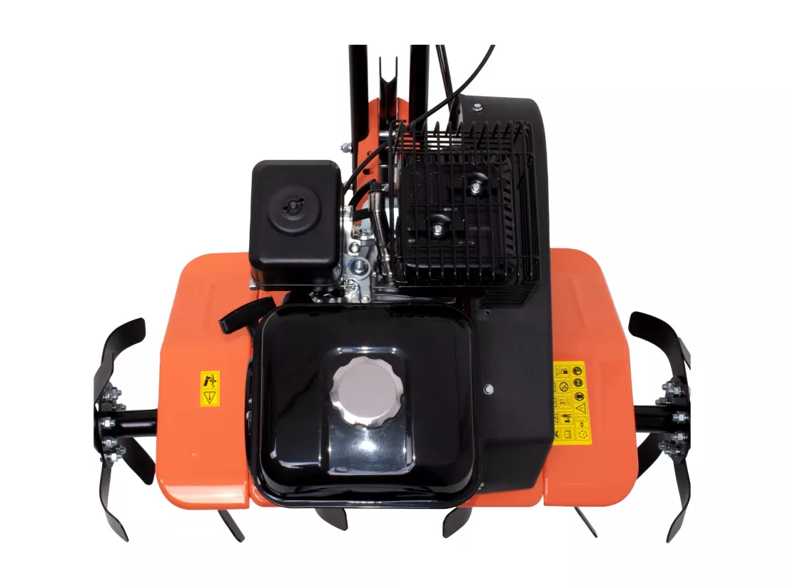 Tukang 212 - Motoculteur pour Potager à Explosion à Essence 4 temps 6.1HP Moteur 212cc avec 6 Fraises Ø40 cm