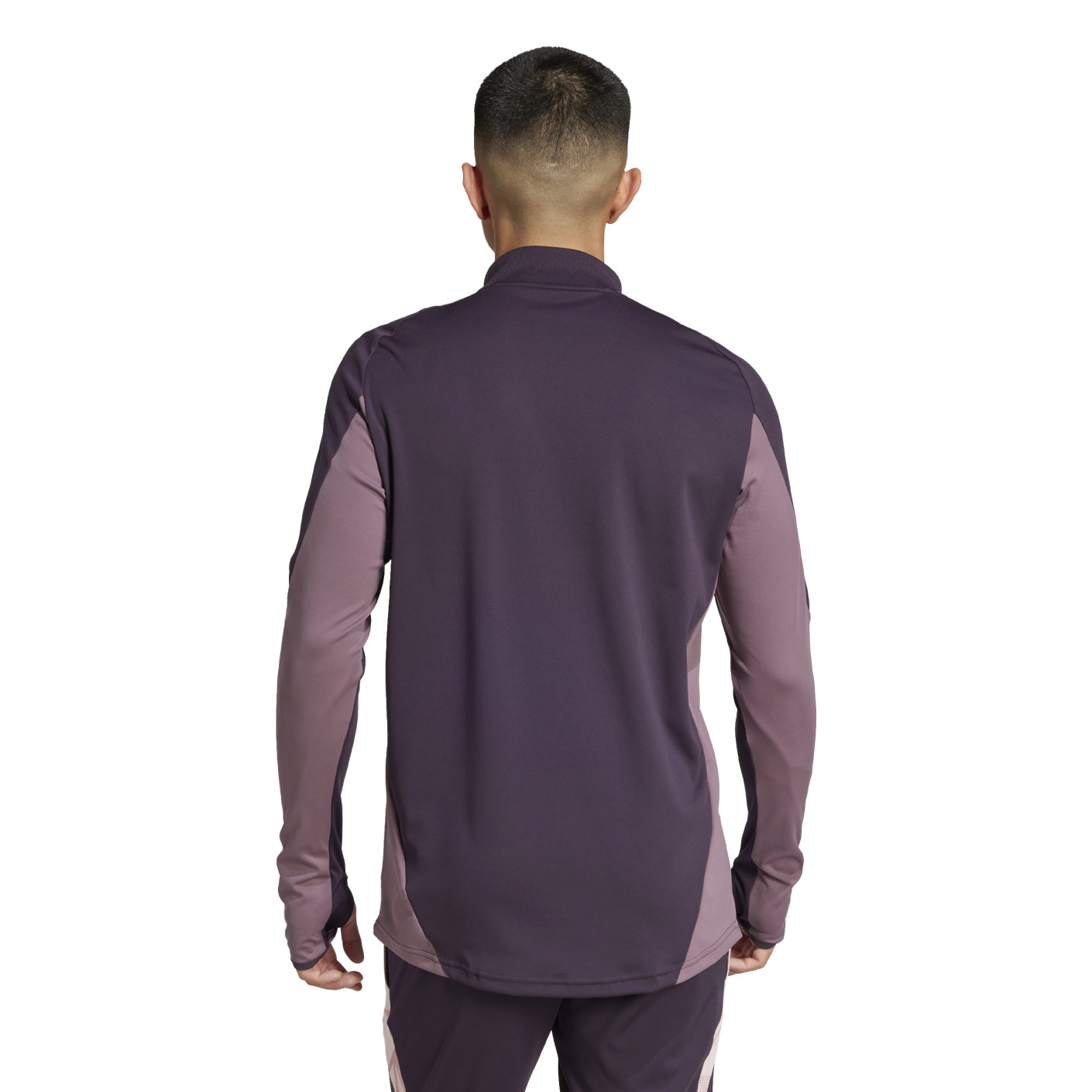 Adidas Arsenal Trainingstrui 1/4-Zip 2024-2025 Donkerpaars Beige Paars
