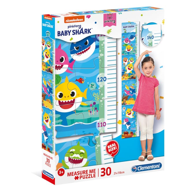 Baby Shark - Puzzle-Messlatte - 30 Teile