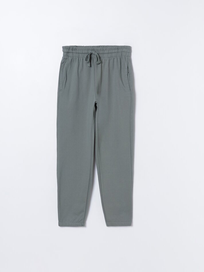 Calça jogger básica - Cáqui claro