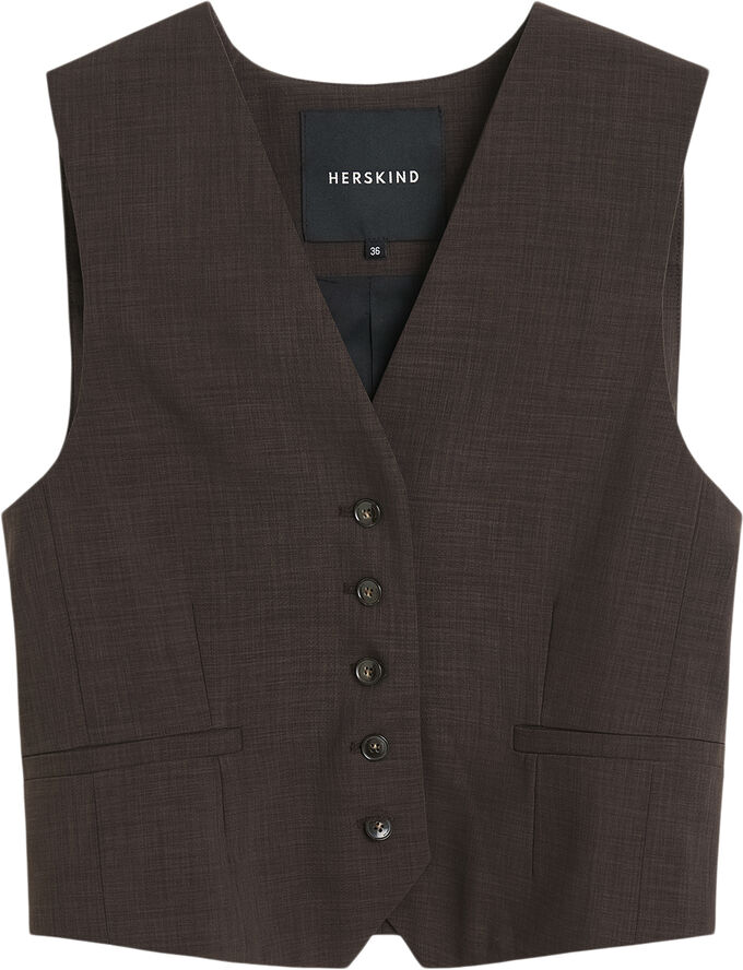 HERSKIND Mister Vest Java brown