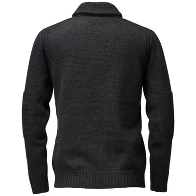 Herrenpullover Schalkragen, Anthrazit