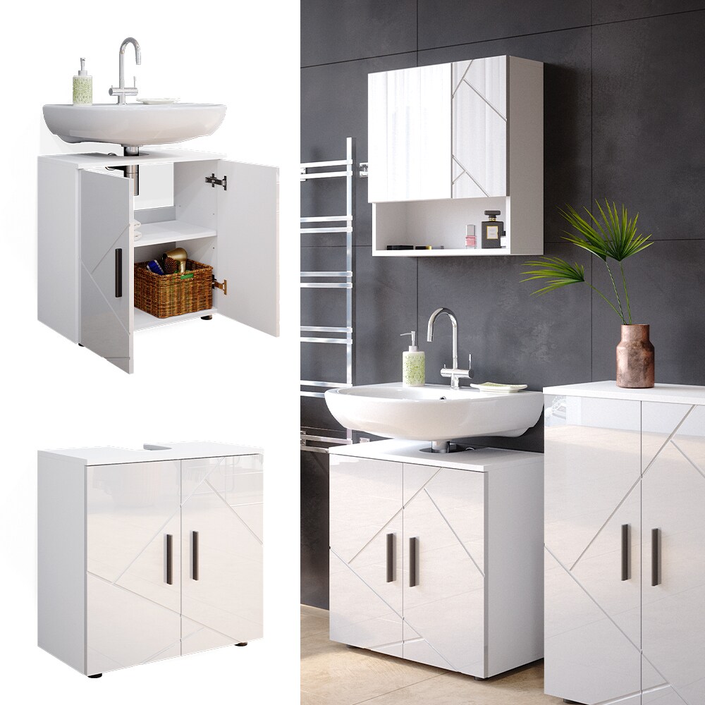 Vicco Waschbeckenunterschrank Badschrank Unterschrank Irma Badezimmerschrank