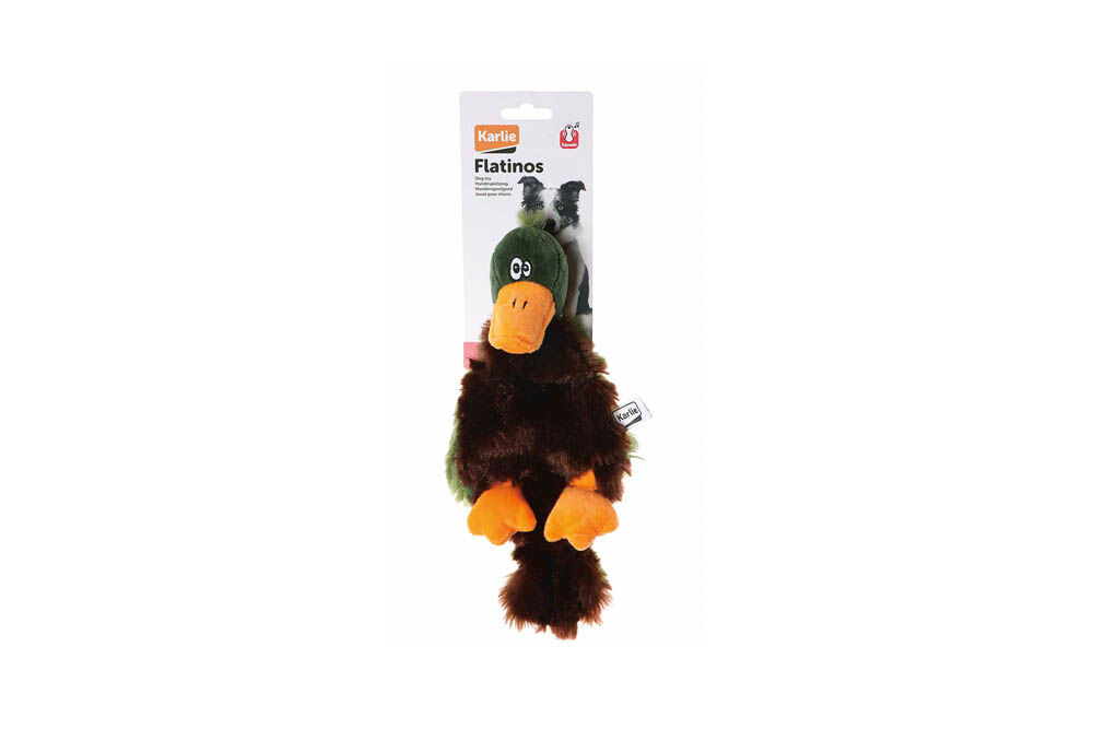 Karlie Flatino - Knuffel - Hondenspeelgoed - Diverse kleuren - 7x11x28 cm