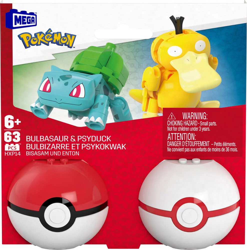 POKEMON - 2 POKEBALL AVEC POKEMON A CONSTRUIRE