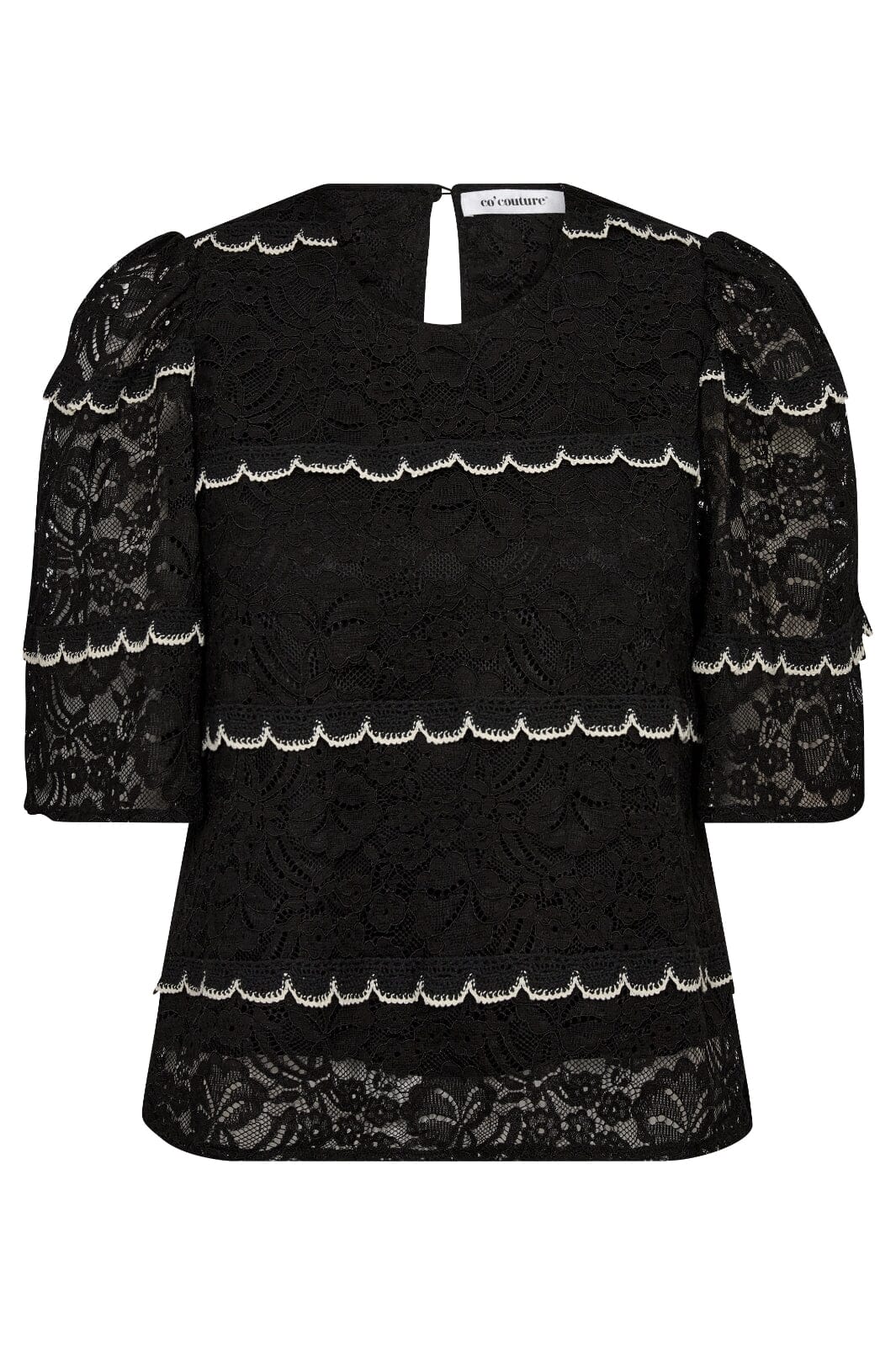 Co´Couture Loracc Lace Blouse 35635 96 black