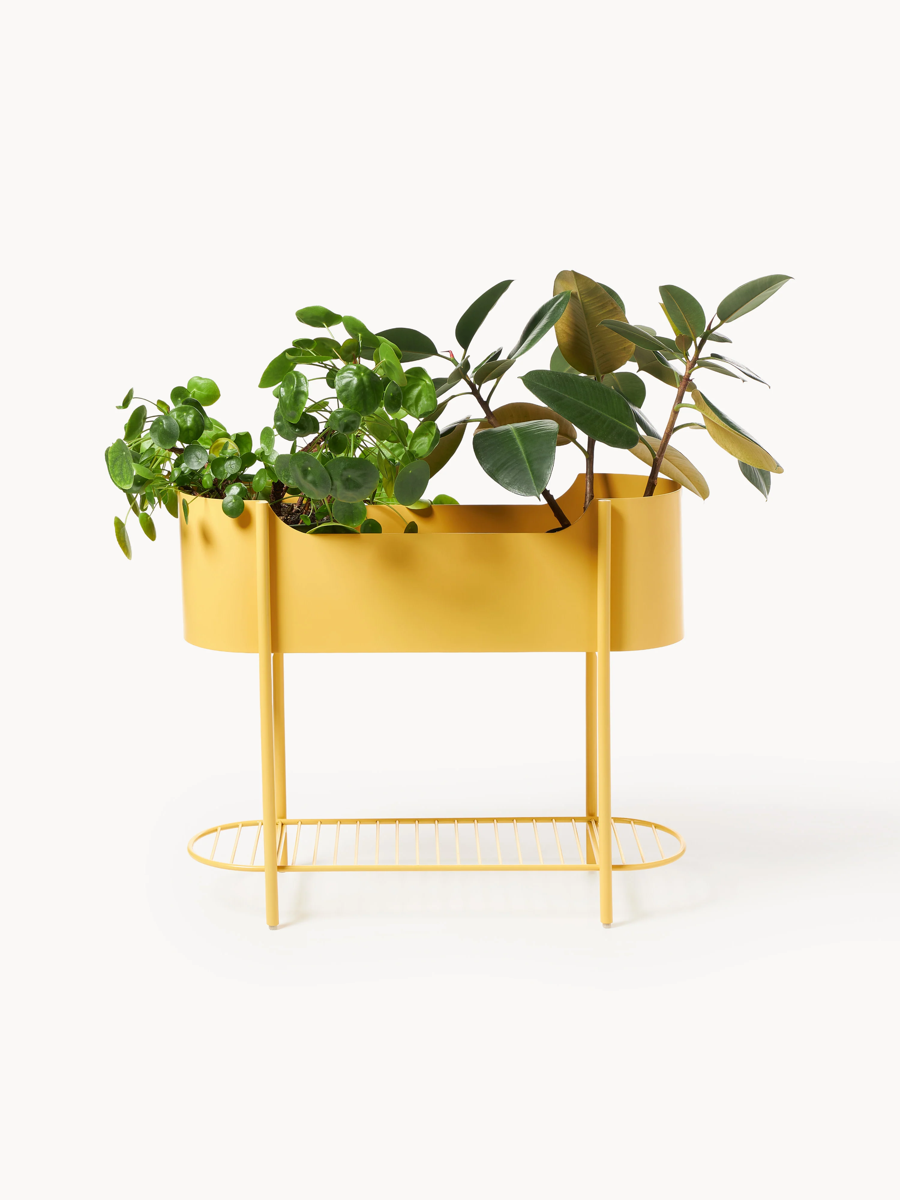 Metalen plantenbak Taru, H 65 cm