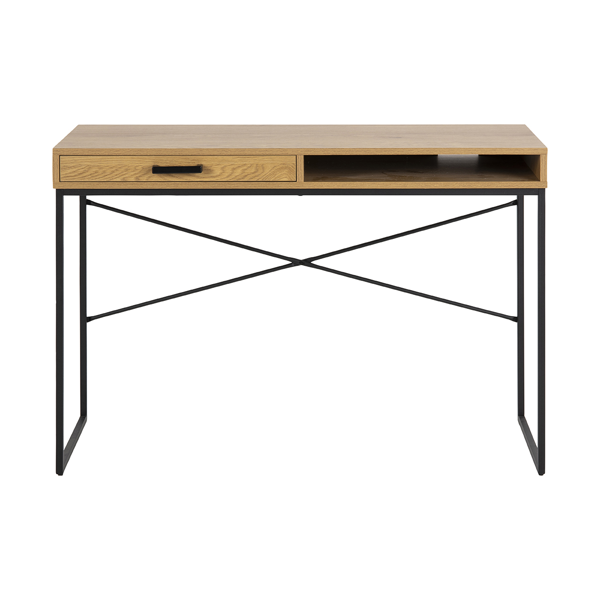 Houten bureau Vic - met opbergvak Naturel