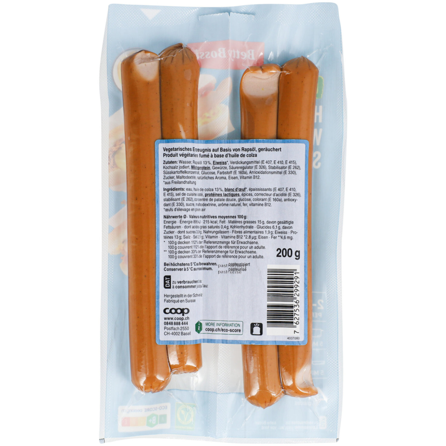 Betty Bossi Hot Dog Würstli Plant Kitchen
