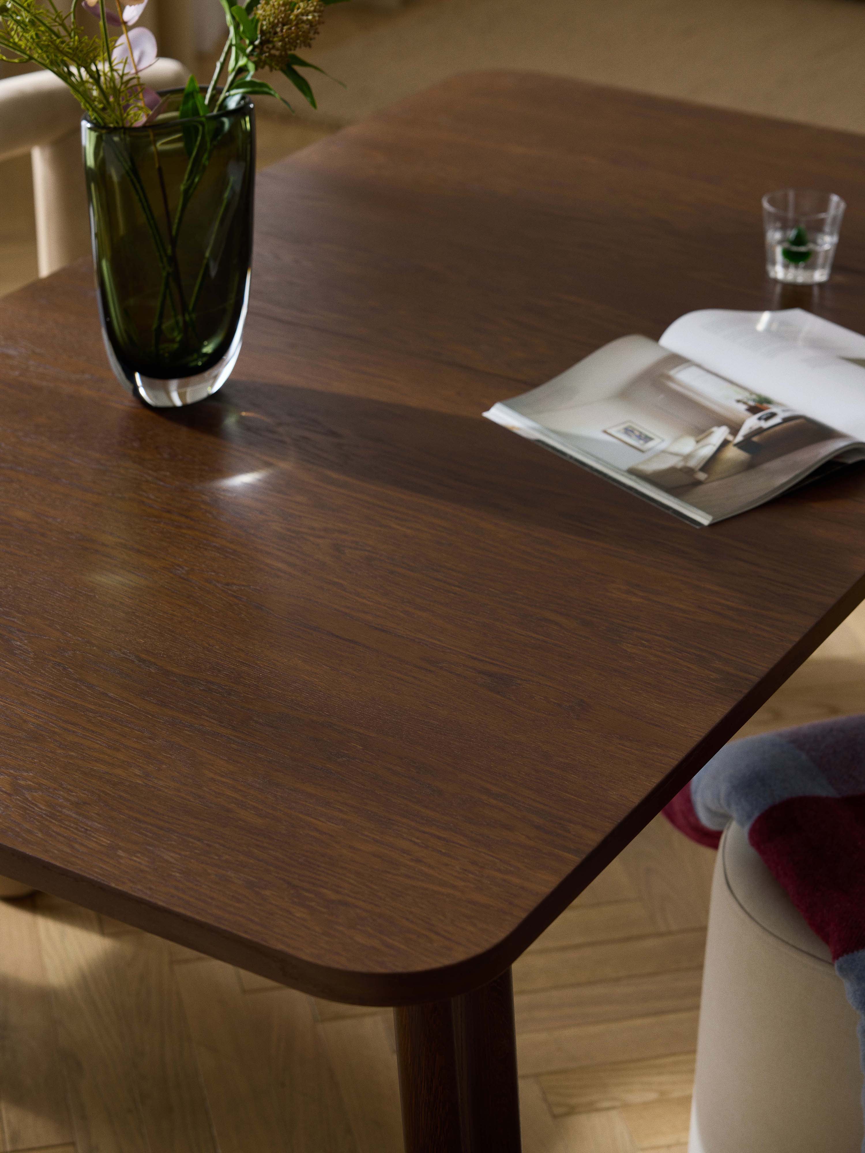 Uitschuifbare eettafel Ember, in verschillende formaten