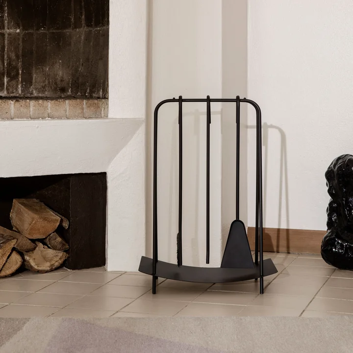 Ferm Living - Port Kaminbesteck, schwarz