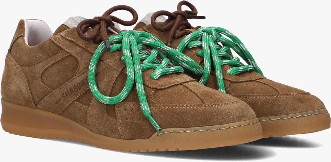 bruine shabbies lage sneakers april mina