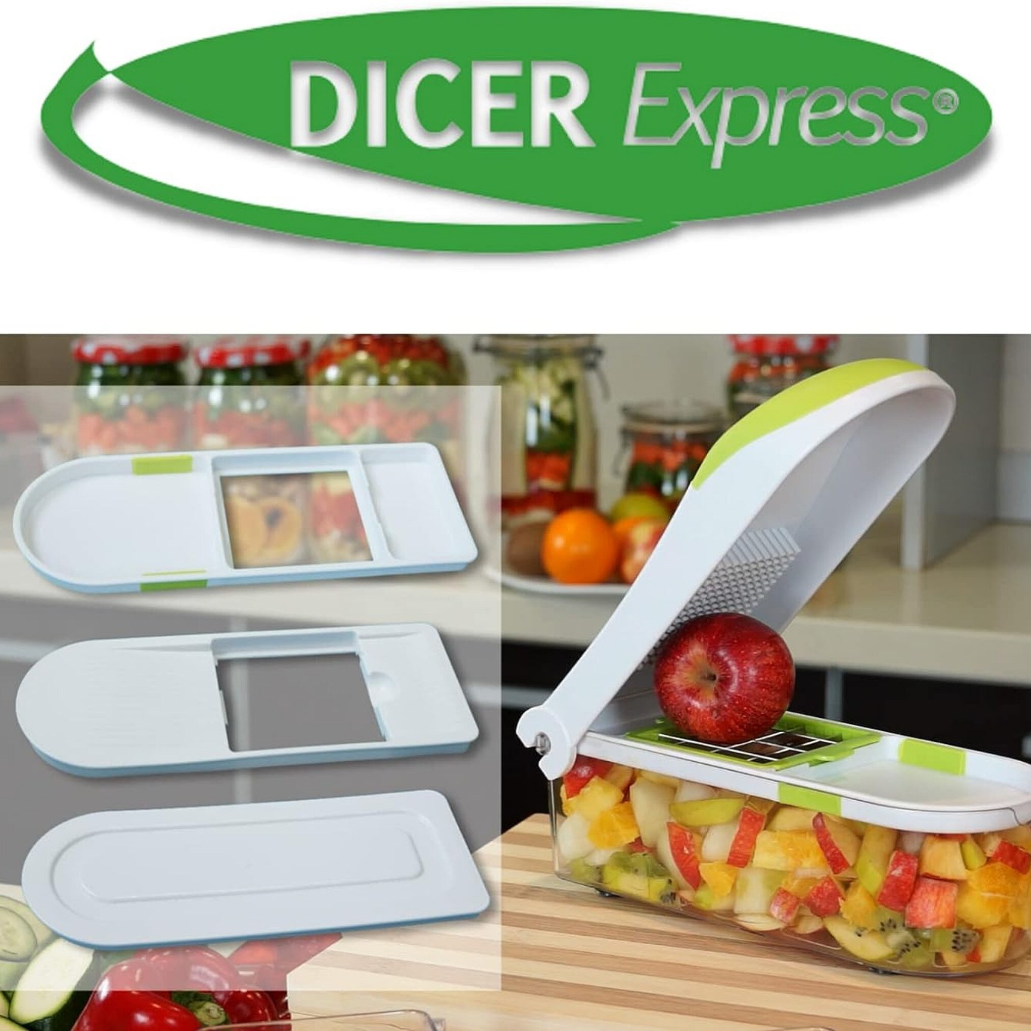Best Direct® Gemüseschneider und Obstschneider Dicer Express