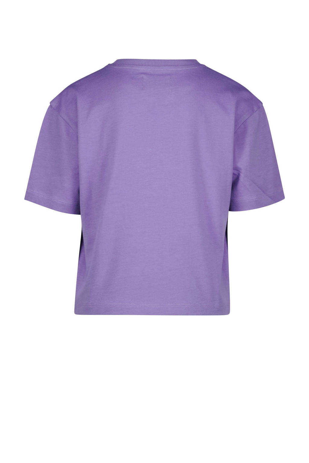 Raizzed T-shirt Faya met tekst paars