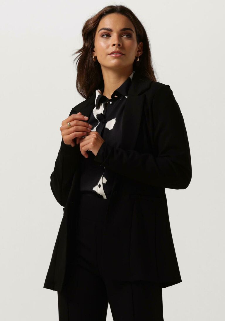 JANSEN AMSTERDAM zwarte jansen amsterdam blazer hv242 blazer with long sleeve