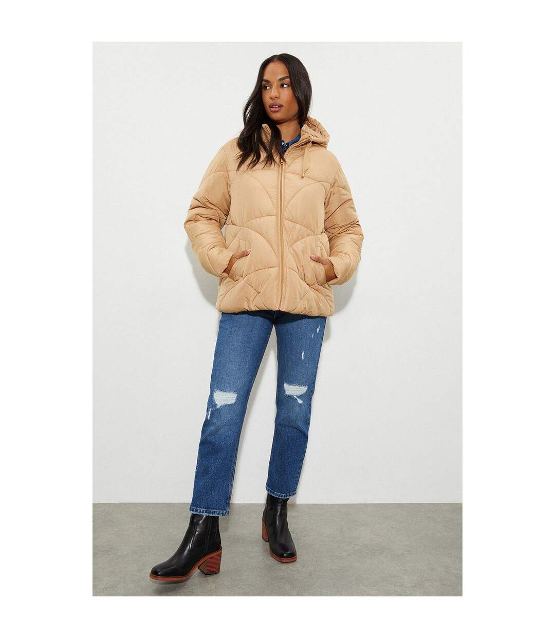 Dorothy Perkins - Doudoune matelassée - Femme (Brun-beige) - UTDP113
