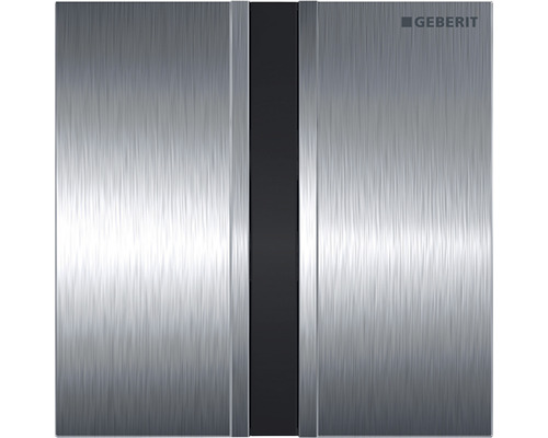 Geberit urinoirbediening met elektronische spoelactivering, netvoeding, Sigma50, geborsteld chroom, 116.026.GH.1
