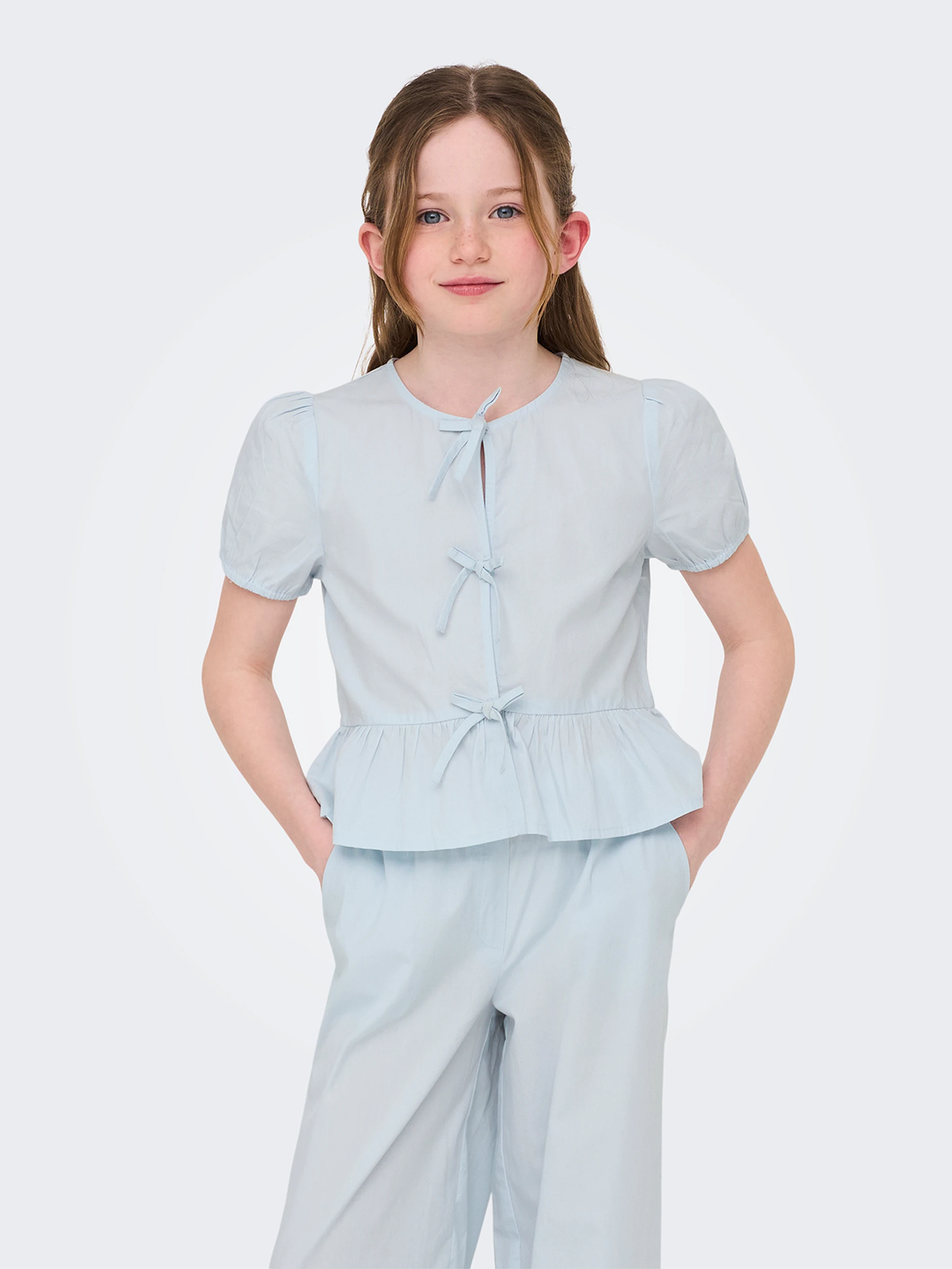 Clara Life Short Sleeve Bow Shirt Junior