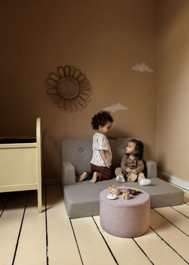by KlipKlap KK Kids sofa Sand w. sand
