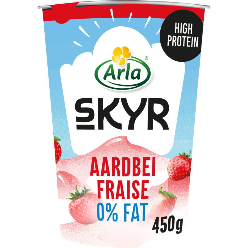 Arla Skyr aardbei yoghurt 0% vet