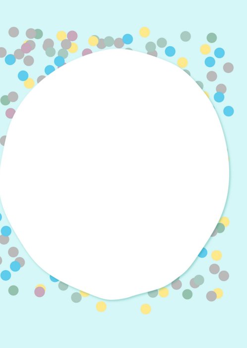 Bedankje met confetti