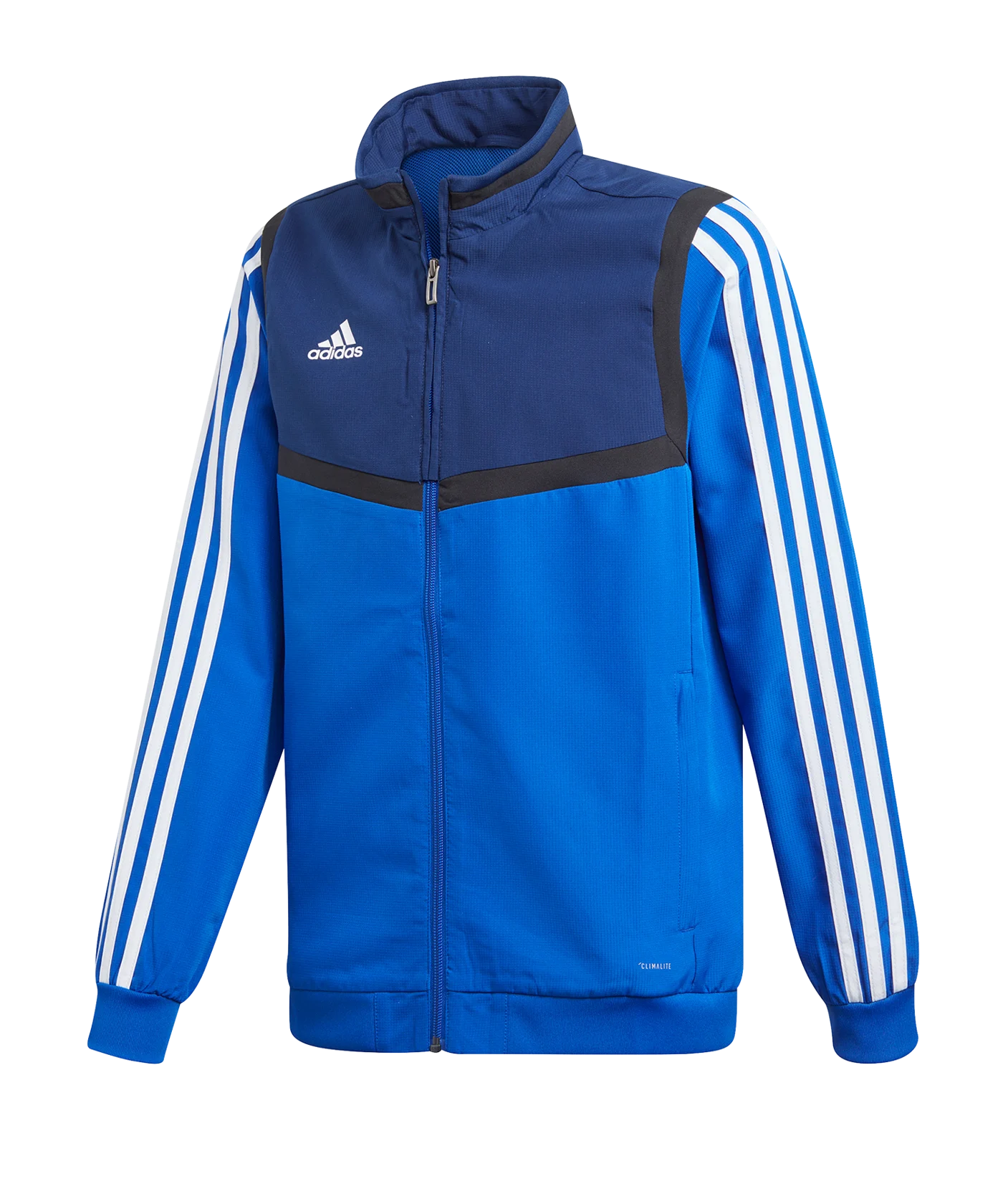 adidas Tiro 19 Präsentationsjacke Kids Blau Weiss