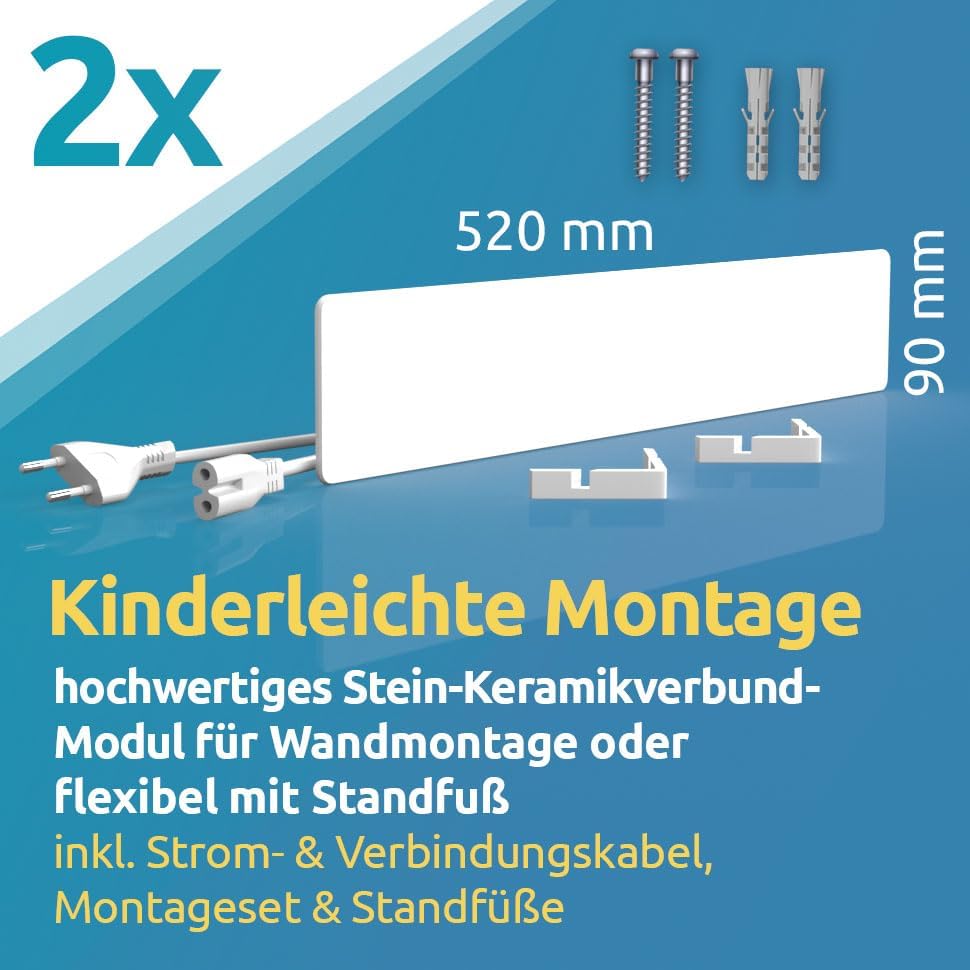 ELIAS Schimmel Dry - Schimmelentferner Wand & Bad -ohne Chemie für immer Schimmelfrei - Die Alternative zum Schimmelspray und zur Schimmelfarbe innen Weiß (2, 1 stück (2er Pack))