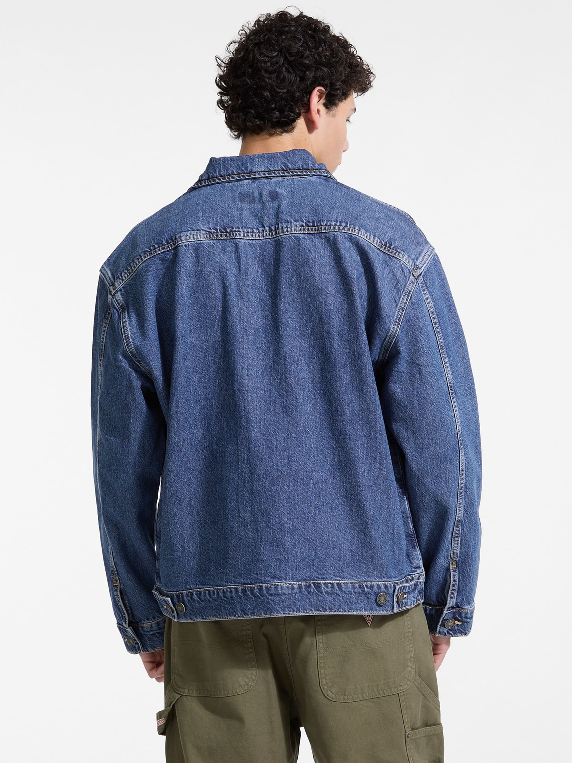 Jaqueta jeans utilitária