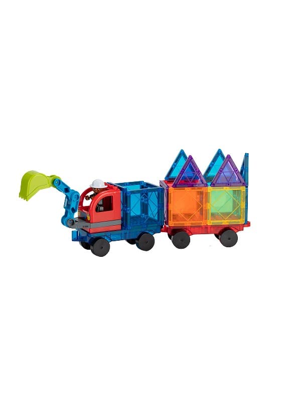 Magnetic Tiles Byggeplass, 65 deler