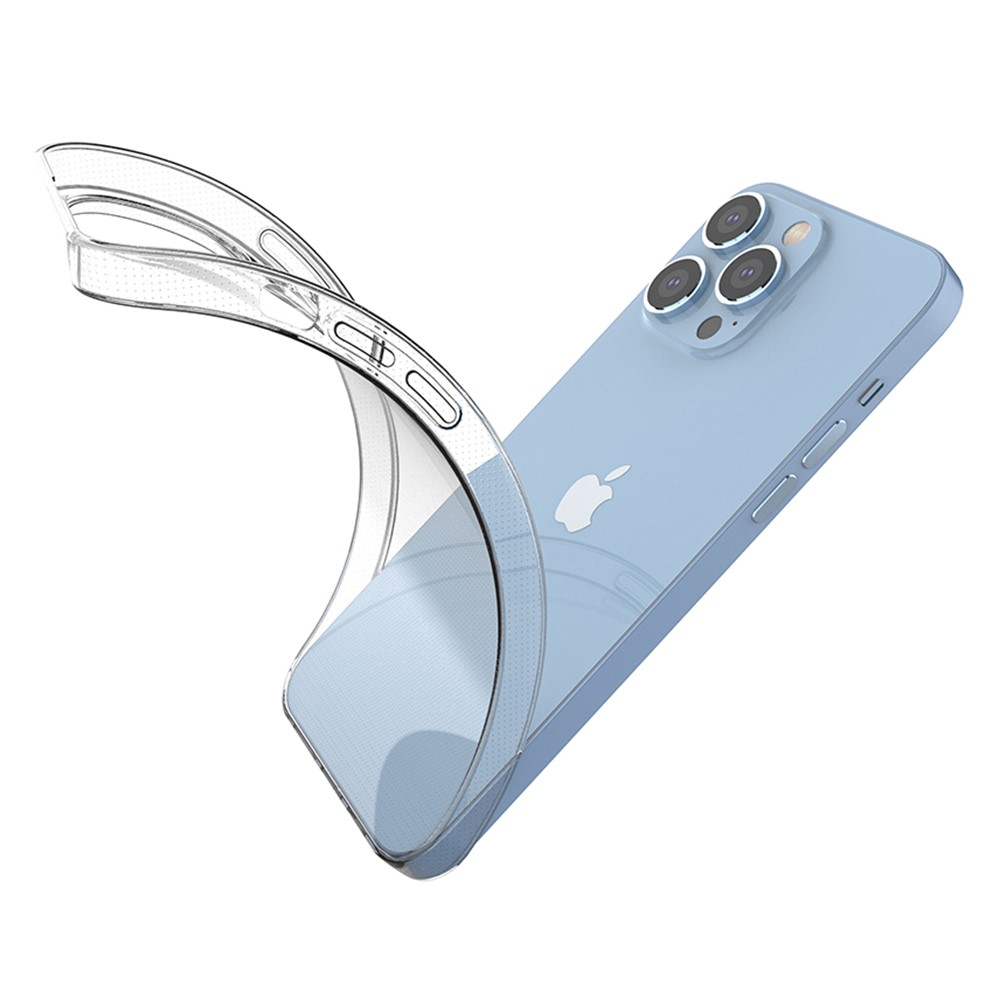 iPhone 14 Pro Max Gummi Case Hülle Slim Design 1.0 mm - Transparent
