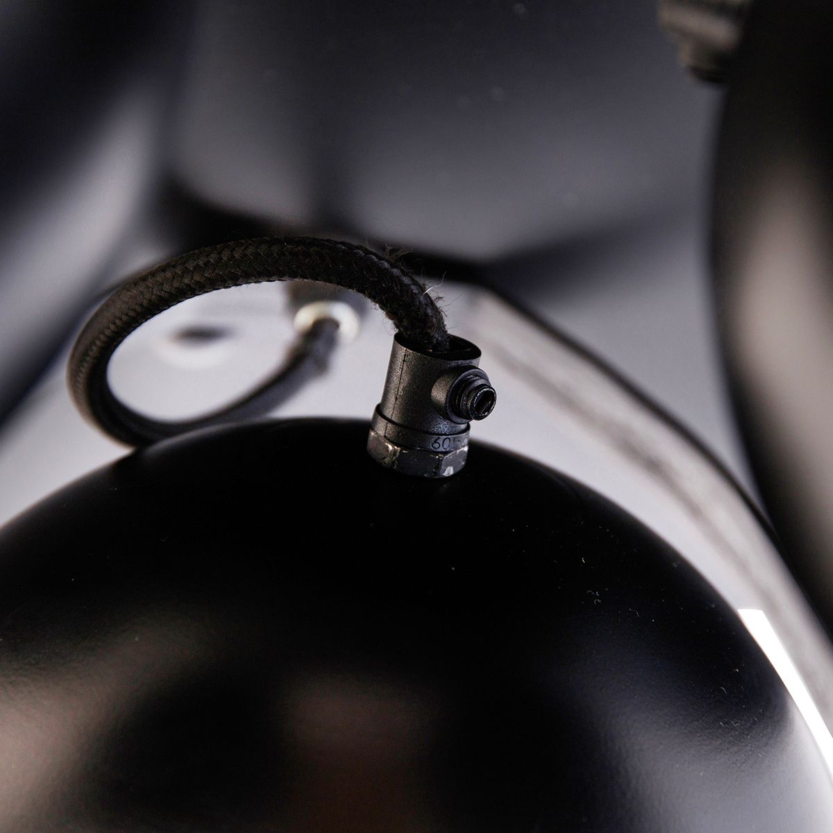 Industriële spot zwart met messing 3-lichts - Haicha