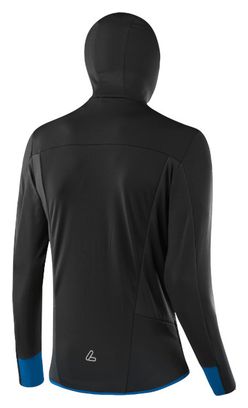 Haut technique à manches longues Loeffler avec fermeture éclair m hoody Tech-Stretch-Noir