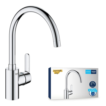 GROHE Get éénhendel keukenkraan met hoge uitloop Chroom