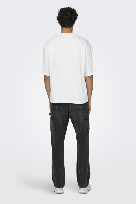 Only & Sons witte heren t-shirt