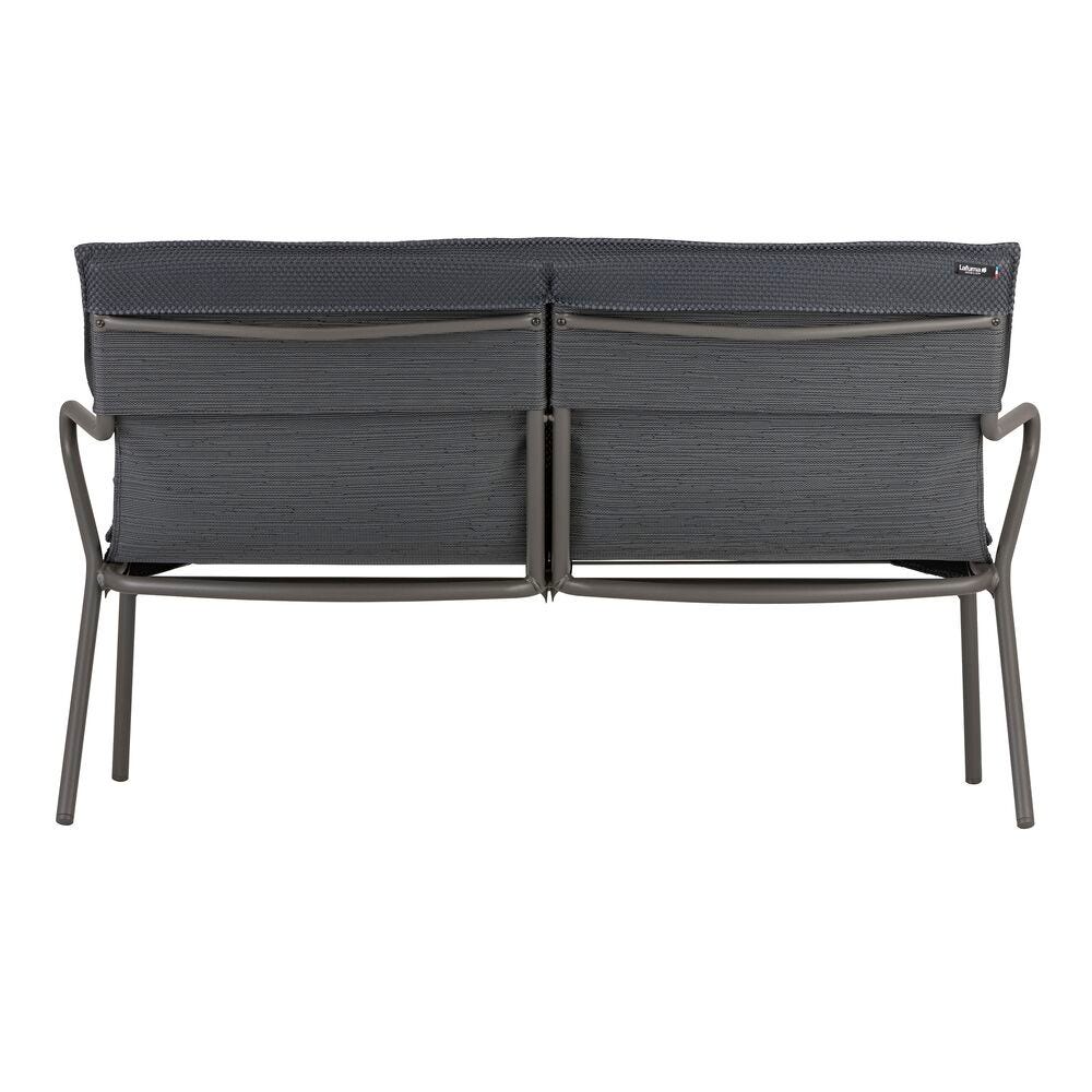 Gepolsterte Bank mit niedriger Sitzfläche und hohem Komfort Vence BeComfort® Grau Dark Grey