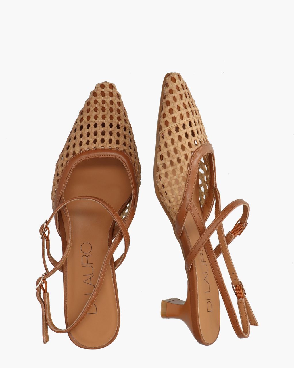 Di Lauro Dania Cognac Dames Slingbackpumps