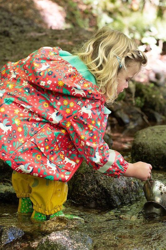 Frugi - Puddle Buster - Tussenjas - Watermelon - Voor Meisjes