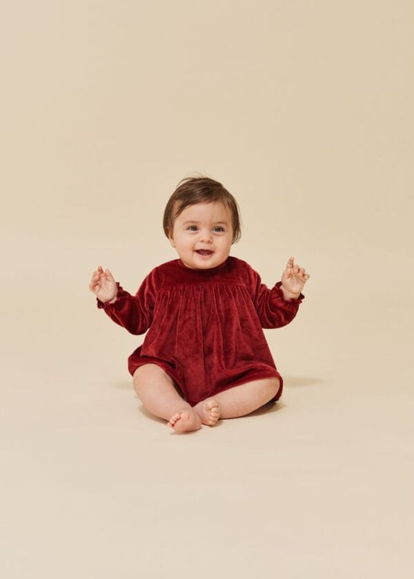 Jingle Romper Dress dahlia - Konges Sløjd - Rumpetroll