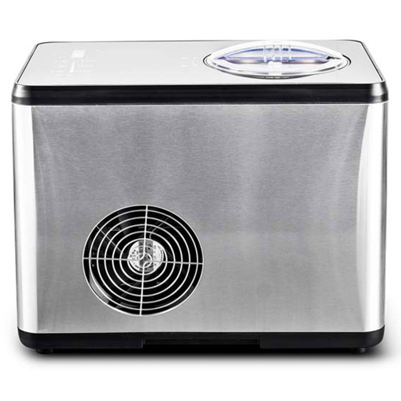 Kitchencook Sorbetière - Turbine à glace avec groupe froid intégré grise - 1.5 L