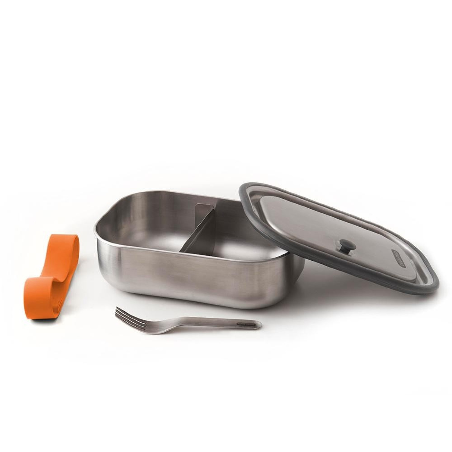 Black   Blum Edelstahl-Lunchbox Black Blum orange