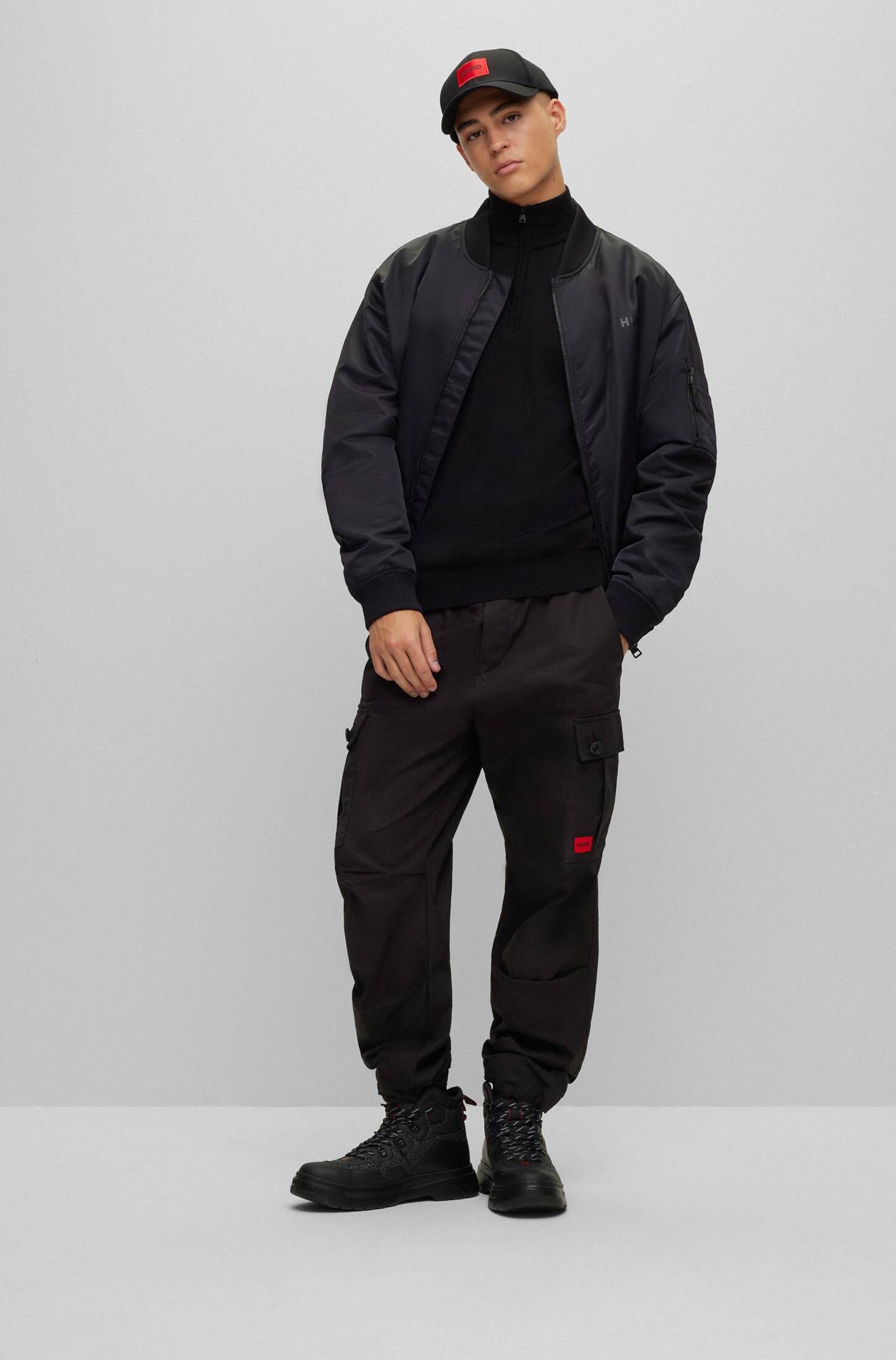 HUGO| Herren Strickpullover aus Wolle SAN-QUIRIN-M