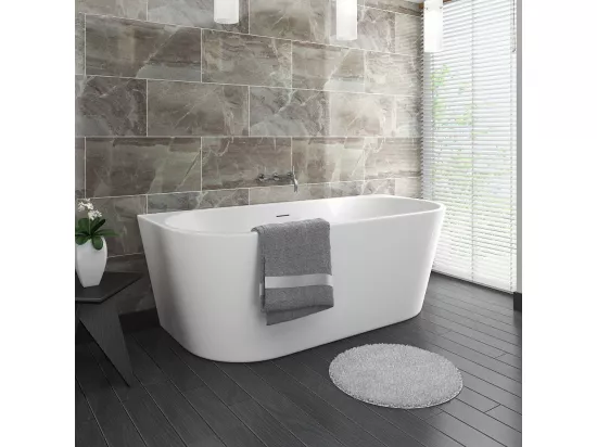 Baignoire Acrylique Murale Rea Capri 160Cm White