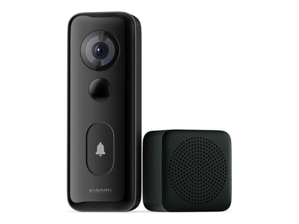 Xiaomi Mi Smart Doorbell 3S - Smart dørbjelle og ringeklokke - med kamera - trådløs - 802.11b/g/n, 433 MHz RF-protokoll - 2.4 Ghz