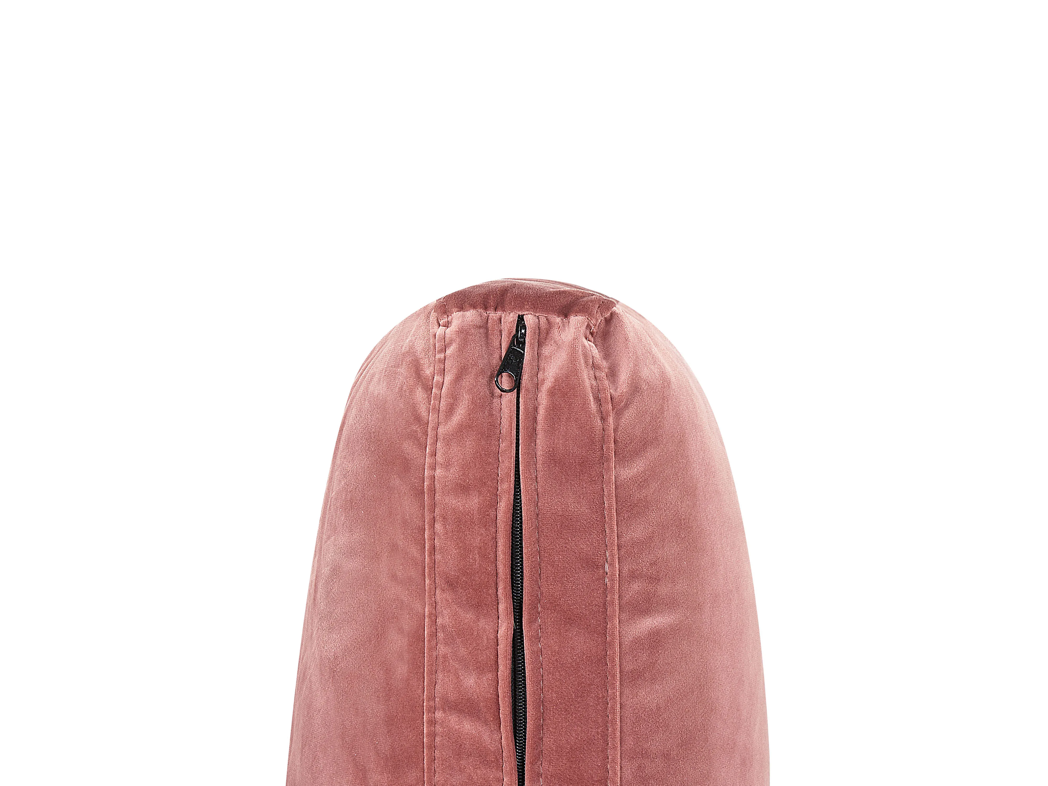 Modulaire bank 3-zits EVJA Fluweel Roze met ottomaan