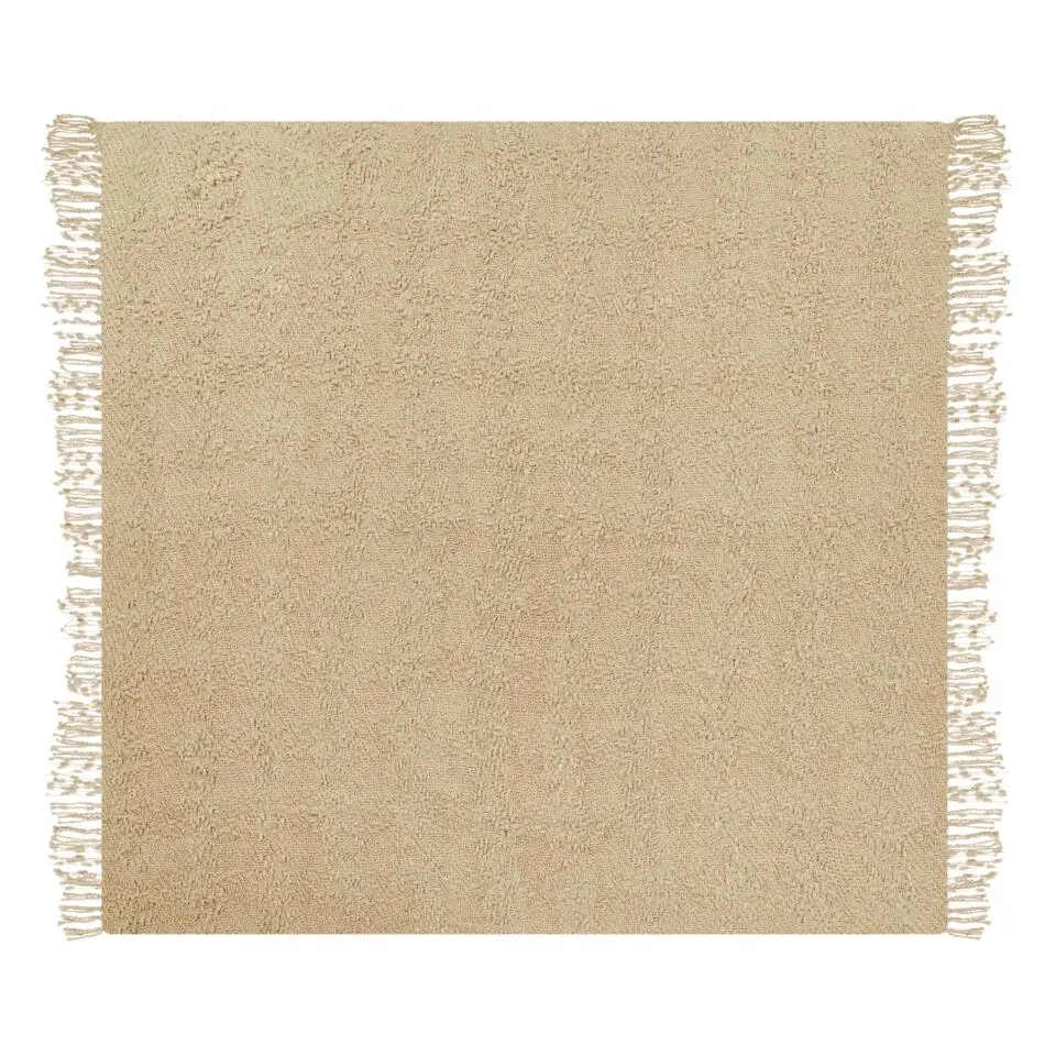 VELLA - Deken - Beige - 190 x 230 cm - Katoen