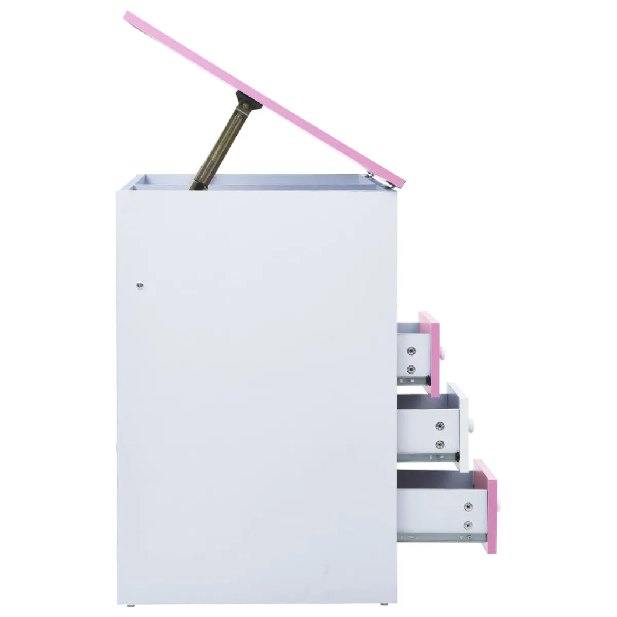 Helloshop26 Bureau enfant inclinable rose - Réglable