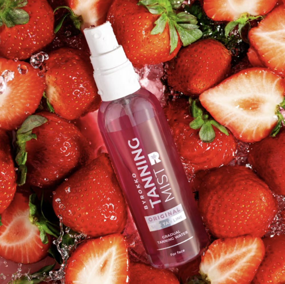 BYROKKO Erdbeere Selbsträuner Tanning Mist Shine Brown